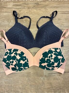 Lively 2 Wirefree T Shirt Bras Lace Print